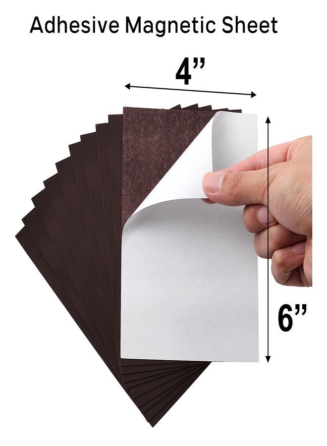 TOWNBUS Pack of 5 | 4"x6" | 0.5mm Self Adhesive Magnetic Sheet | Just Peel Paste and Place to Make Your Craft, Photos a Magnet | DIY Crafts | Kids-Friendly - Image 2